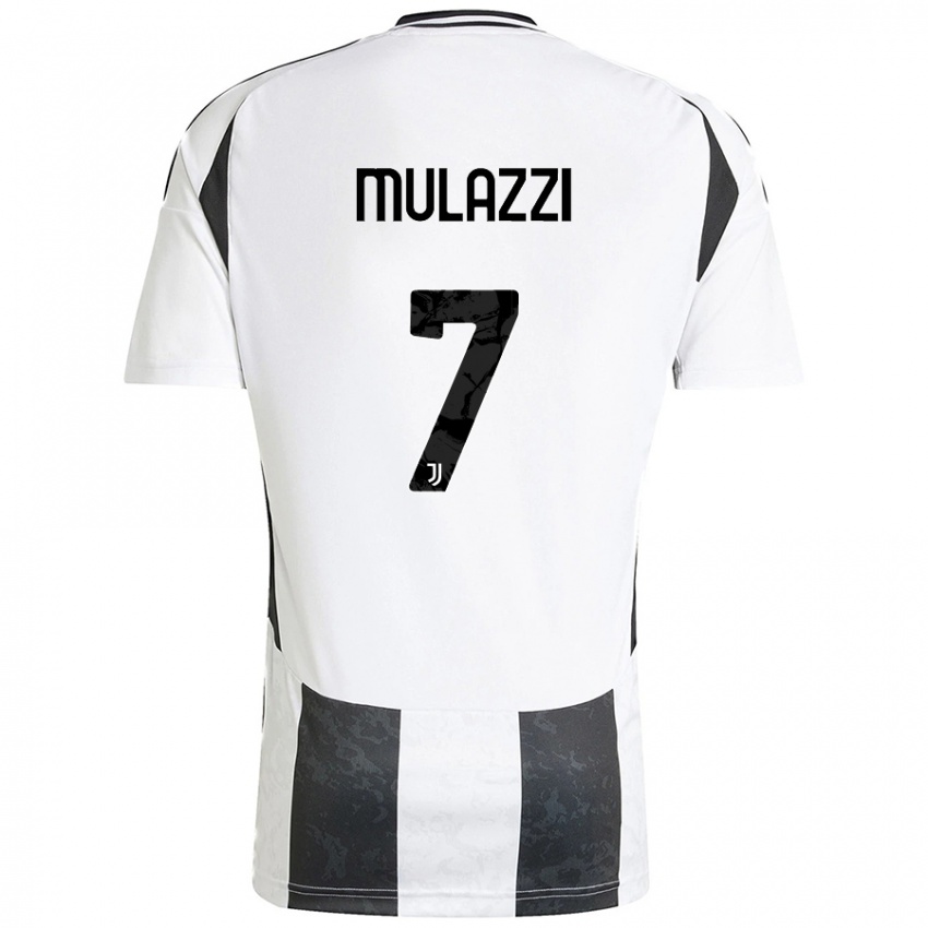 Kinder Gabriele Mulazzi #7 Weiß Schwarz Heimtrikot Trikot 2024/25 T-Shirt Österreich