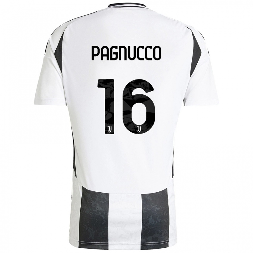 Kinder Filippo Pagnucco #16 Weiß Schwarz Heimtrikot Trikot 2024/25 T-Shirt Österreich