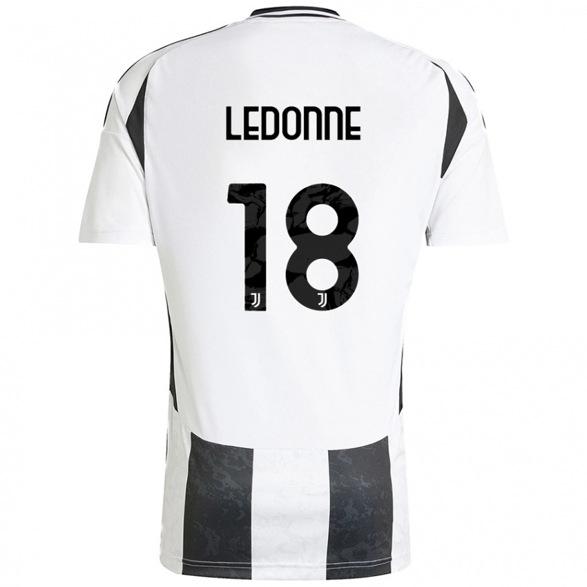 Kinder Nicolò Ledonne #18 Weiß Schwarz Heimtrikot Trikot 2024/25 T-Shirt Österreich