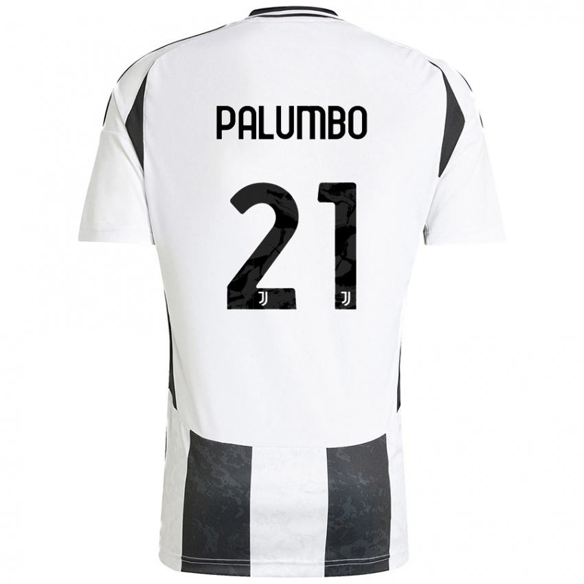 Kinder Martin Palumbo #21 Weiß Schwarz Heimtrikot Trikot 2024/25 T-Shirt Österreich