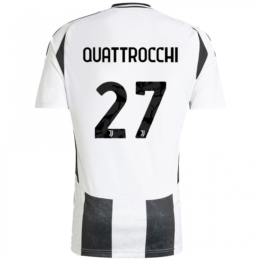 Kinder Juan Ignacio Quattrocchi #27 Weiß Schwarz Heimtrikot Trikot 2024/25 T-Shirt Österreich