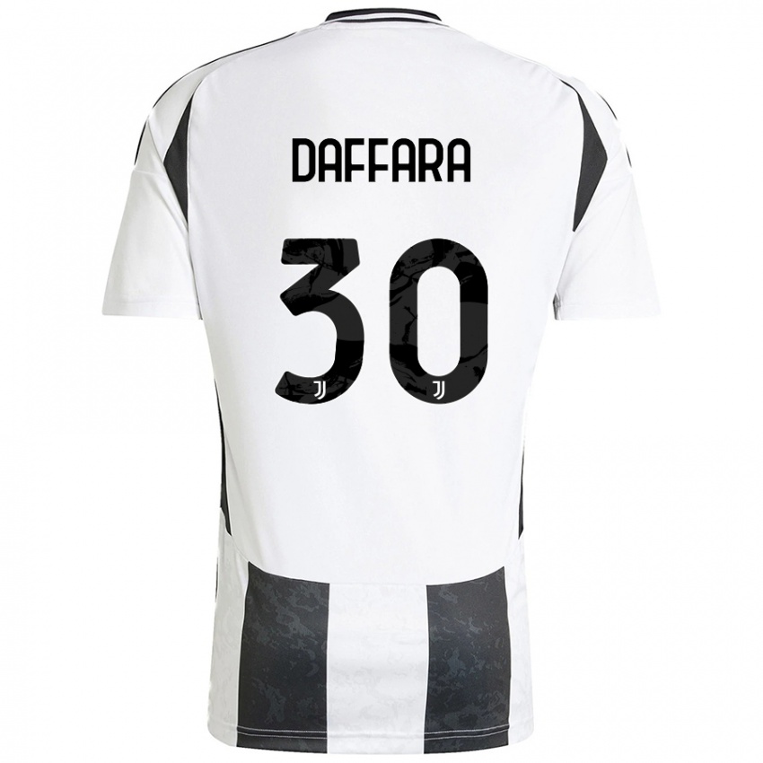 Kinder Giovanni Daffara #30 Weiß Schwarz Heimtrikot Trikot 2024/25 T-Shirt Österreich