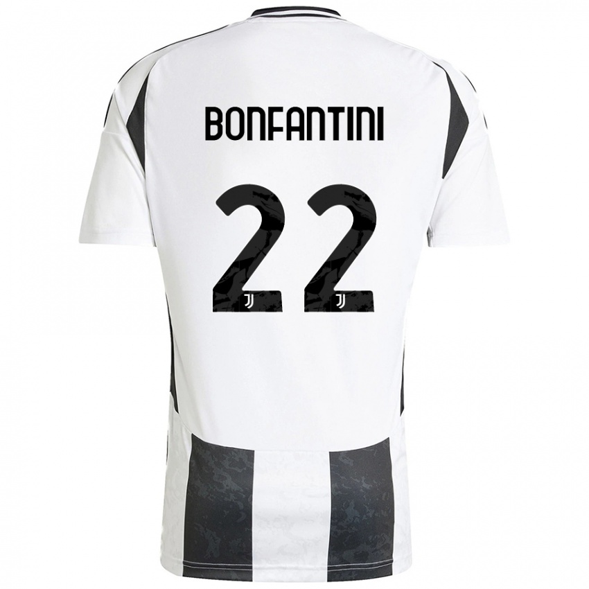 Kinder Agnese Bonfantini #22 Weiß Schwarz Heimtrikot Trikot 2024/25 T-Shirt Österreich