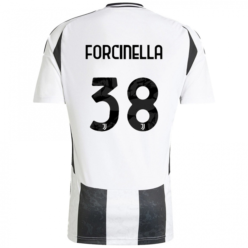 Kinder Camilla Forcinella #38 Weiß Schwarz Heimtrikot Trikot 2024/25 T-Shirt Österreich