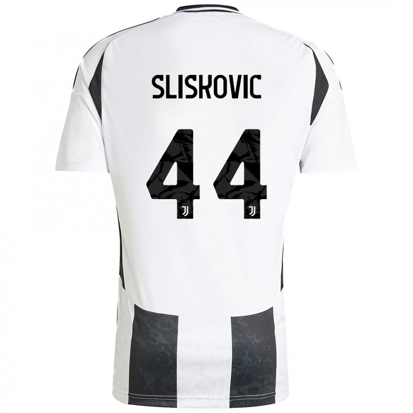 Kinder Gloria Slišković #44 Weiß Schwarz Heimtrikot Trikot 2024/25 T-Shirt Österreich