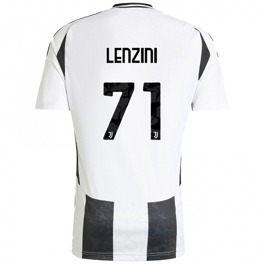 Kinder Martina Lenzini #71 Weiß Schwarz Heimtrikot Trikot 2024/25 T-Shirt Österreich