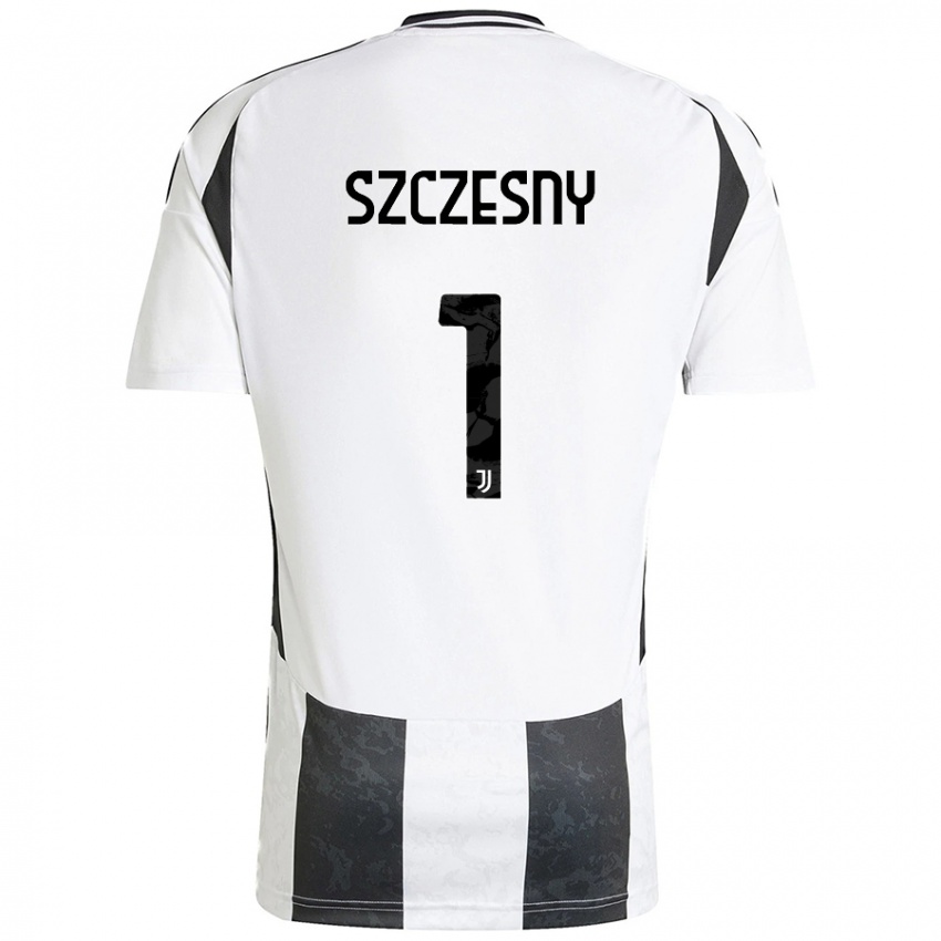 Kinder Wojciech Szczesny #1 Weiß Schwarz Heimtrikot Trikot 2024/25 T-Shirt Österreich