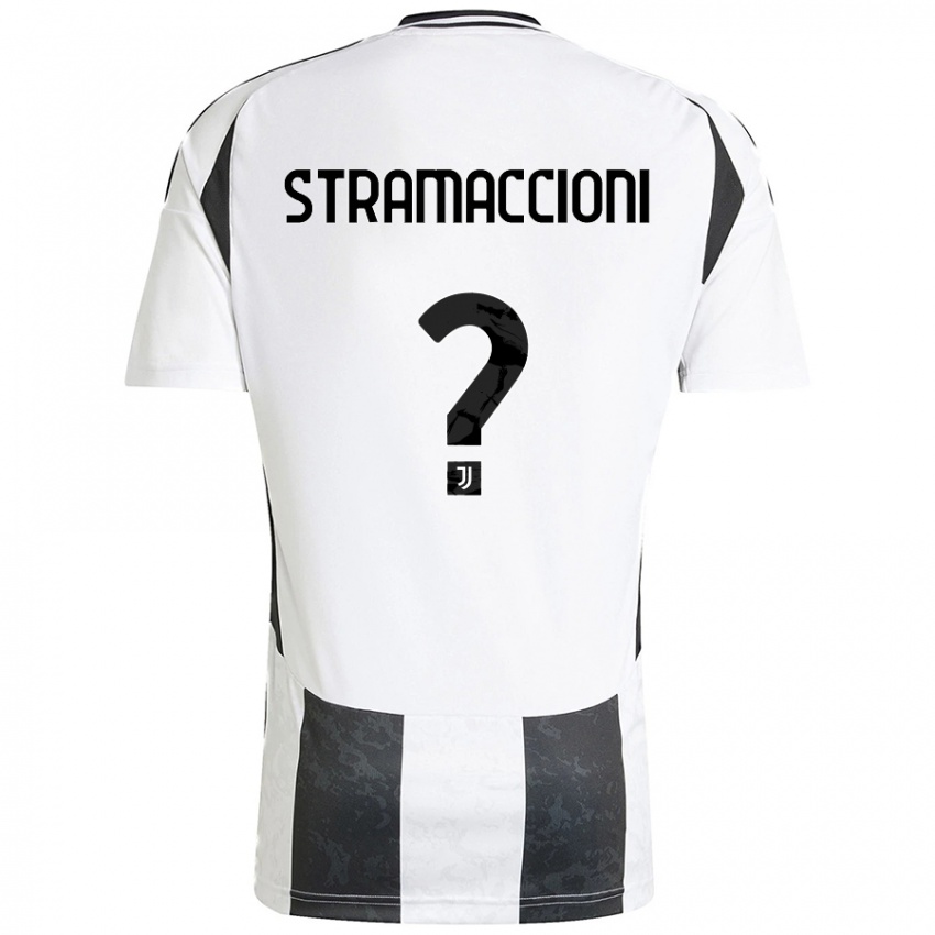 Kinder Diego Stramaccioni #0 Weiß Schwarz Heimtrikot Trikot 2024/25 T-Shirt Österreich