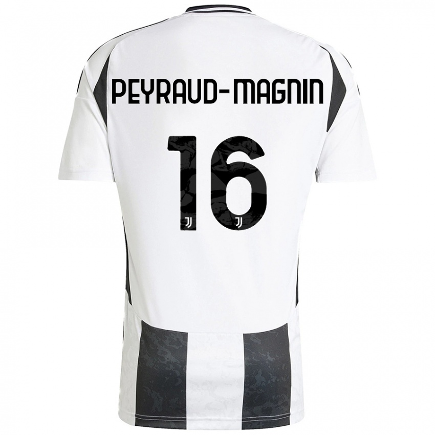 Kinder Pauline Peyraud-Magnin #16 Weiß Schwarz Heimtrikot Trikot 2024/25 T-Shirt Österreich