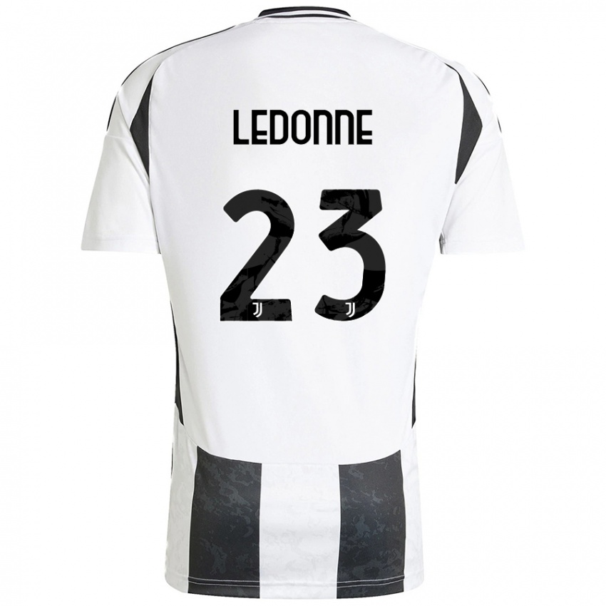 Kinder Nicolo Ledonne #23 Weiß Schwarz Heimtrikot Trikot 2024/25 T-Shirt Österreich