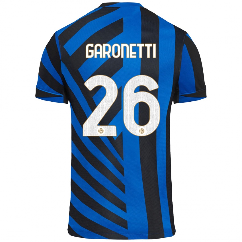 Kinder Gabriele Garonetti #26 Blau Schwarz Heimtrikot Trikot 2024/25 T-Shirt Österreich