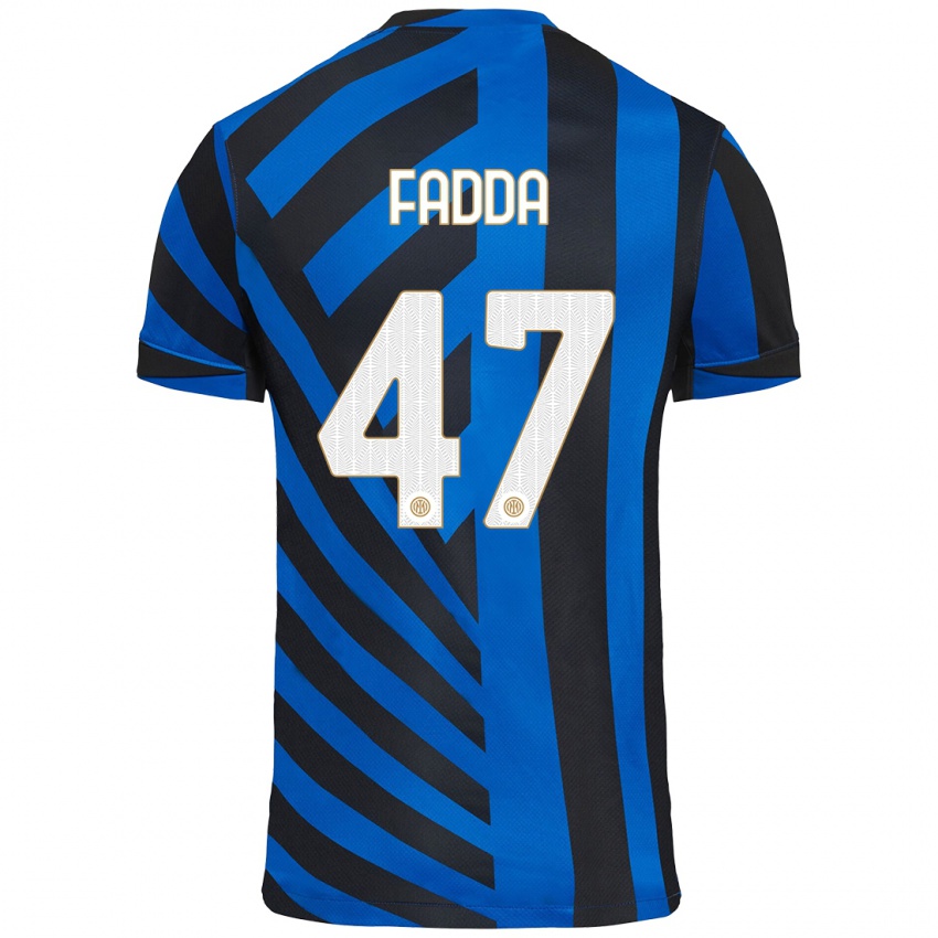 Kinder Paola Fadda #47 Blau Schwarz Heimtrikot Trikot 2024/25 T-Shirt Österreich