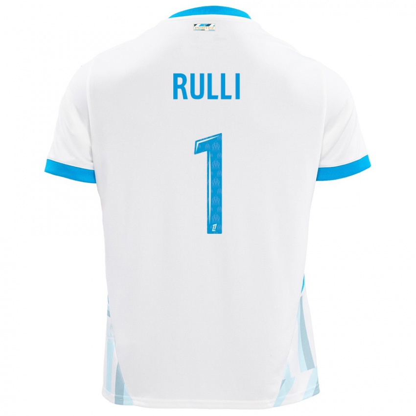 Kinder Gerónimo Rulli #1 Weiß Himmelblau Heimtrikot Trikot 2024/25 T-Shirt Österreich