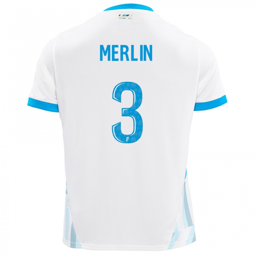 Kinder Quentin Merlin #3 Weiß Himmelblau Heimtrikot Trikot 2024/25 T-Shirt Österreich