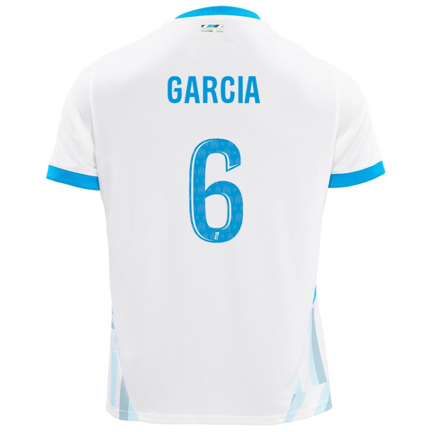 Kinder Ulisses Garcia #6 Weiß Himmelblau Heimtrikot Trikot 2024/25 T-Shirt Österreich