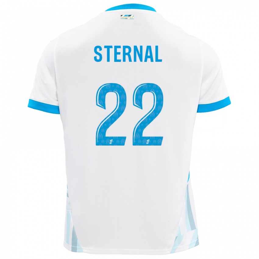 Kinder Enzo Sternal #22 Weiß Himmelblau Heimtrikot Trikot 2024/25 T-Shirt Österreich