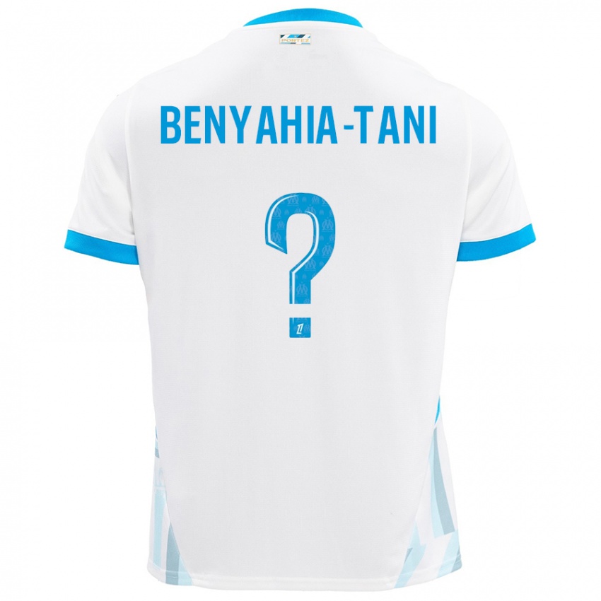 Kinder Aylan Benyahia-Tani #0 Weiß Himmelblau Heimtrikot Trikot 2024/25 T-Shirt Österreich