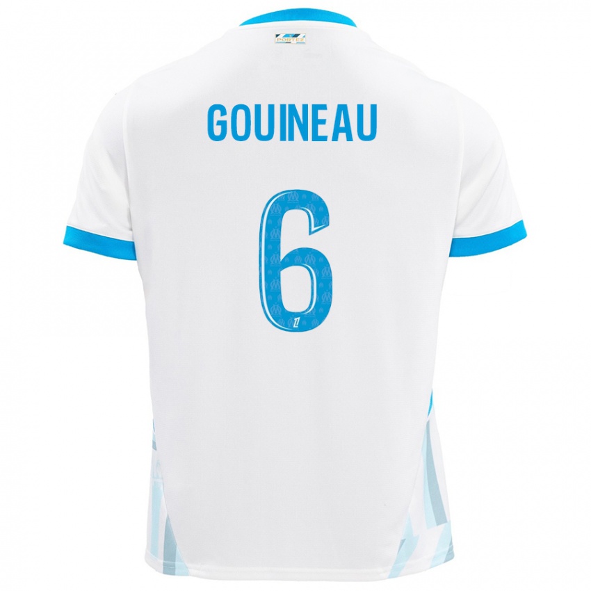 Kinder Coline Gouineau #6 Weiß Himmelblau Heimtrikot Trikot 2024/25 T-Shirt Österreich