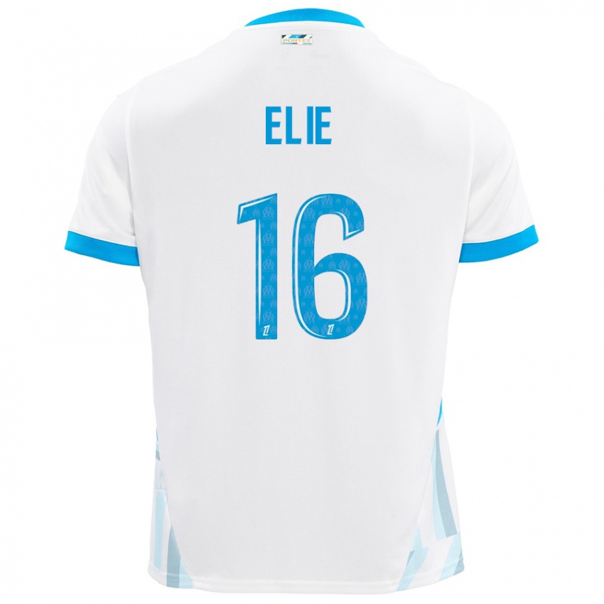 Kinder Anaïs Elie #16 Weiß Himmelblau Heimtrikot Trikot 2024/25 T-Shirt Österreich