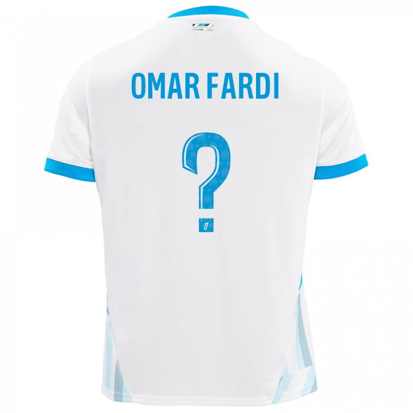 Kinder El Omar Fardi #0 Weiß Himmelblau Heimtrikot Trikot 2024/25 T-Shirt Österreich