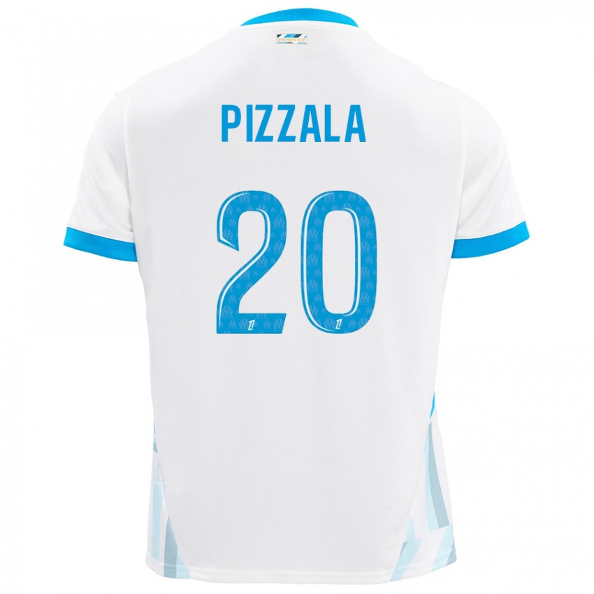 Kinder Caroline Pizzala #20 Weiß Himmelblau Heimtrikot Trikot 2024/25 T-Shirt Österreich