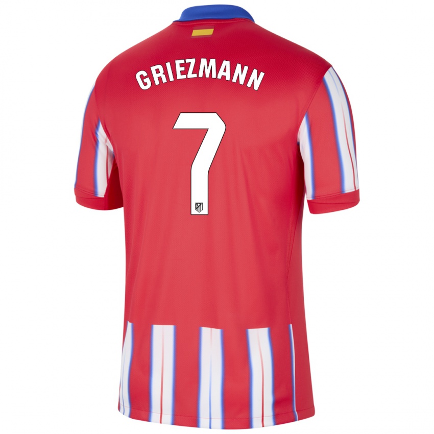 Kinder Antoine Griezmann #7 Rot Weiß Blau Heimtrikot Trikot 2024/25 T-Shirt Österreich