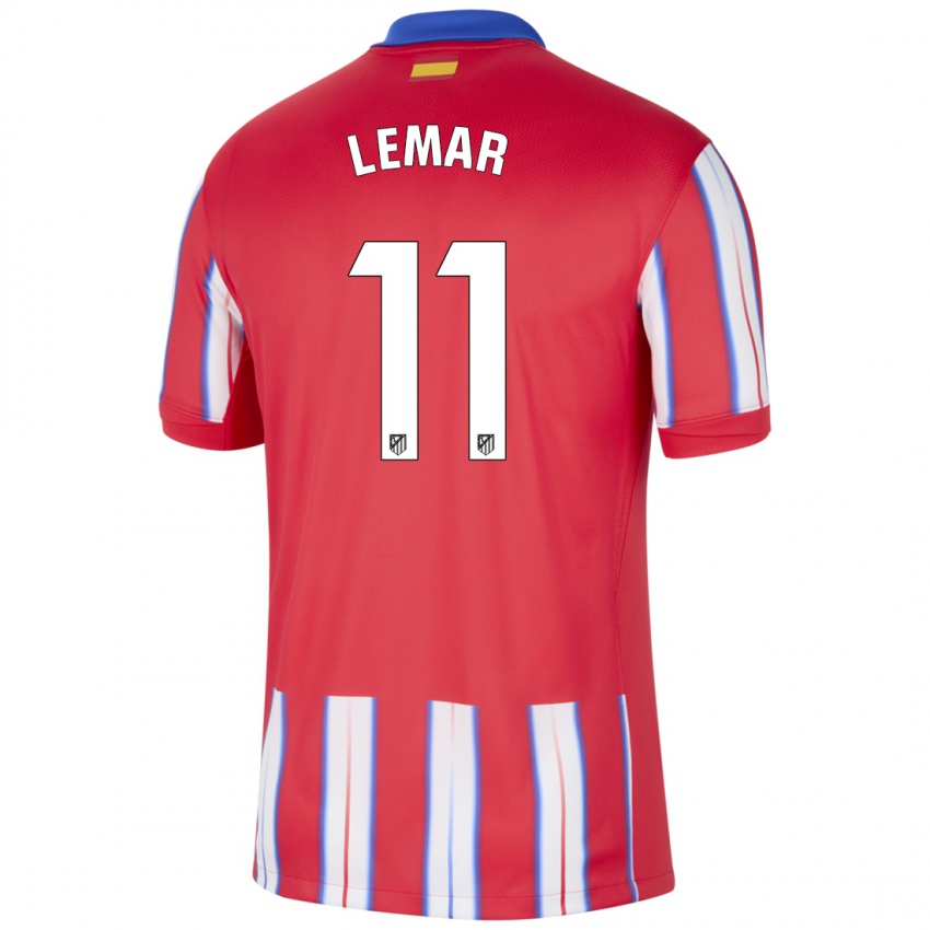 Kinder Thomas Lemar #11 Rot Weiß Blau Heimtrikot Trikot 2024/25 T-Shirt Österreich