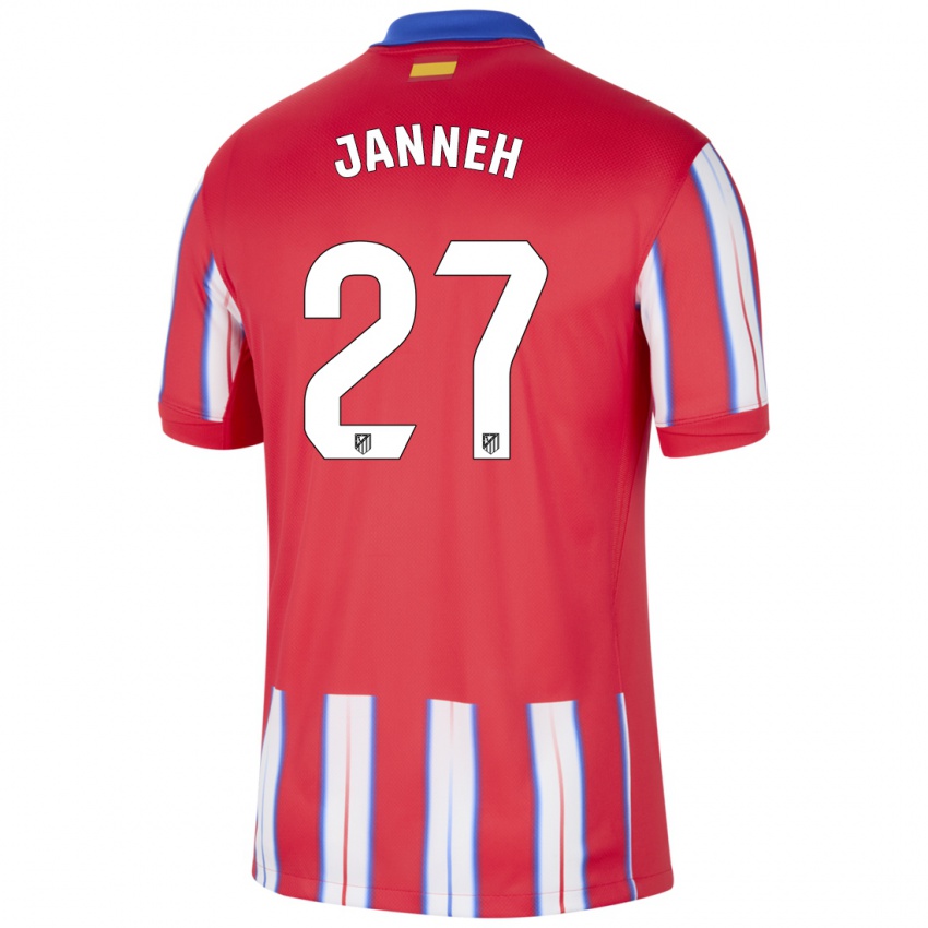 Kinder Omar Janneh #27 Rot Weiß Blau Heimtrikot Trikot 2024/25 T-Shirt Österreich