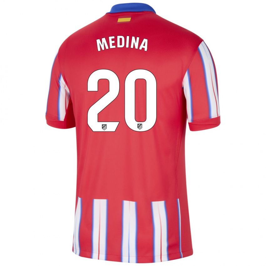 Kinder Andrea Medina #20 Rot Weiß Blau Heimtrikot Trikot 2024/25 T-Shirt Österreich