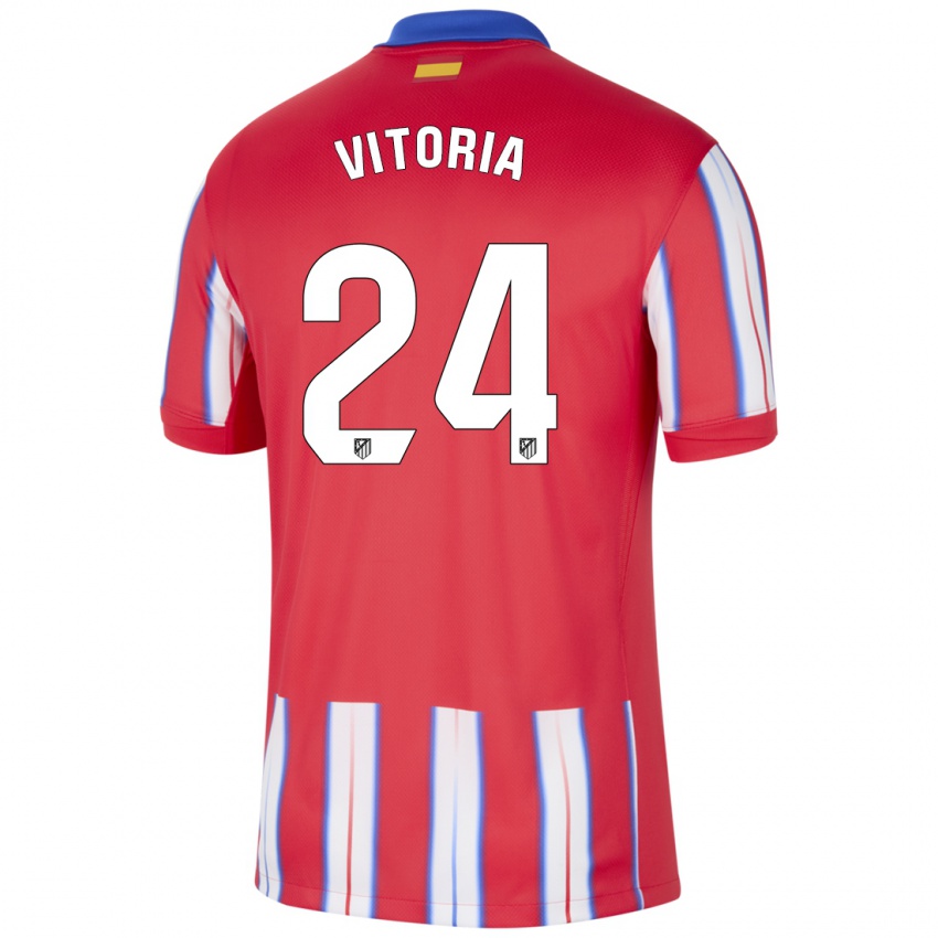 Kinder Ana Vitória #24 Rot Weiß Blau Heimtrikot Trikot 2024/25 T-Shirt Österreich