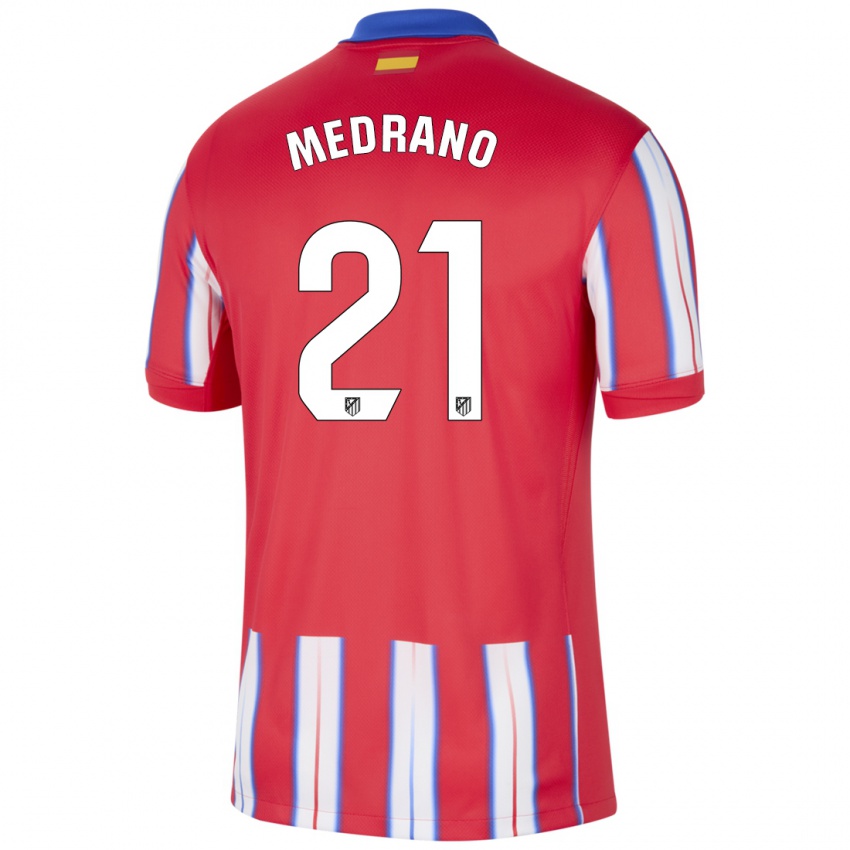 Kinder Fernando Medrano #21 Rot Weiß Blau Heimtrikot Trikot 2024/25 T-Shirt Österreich