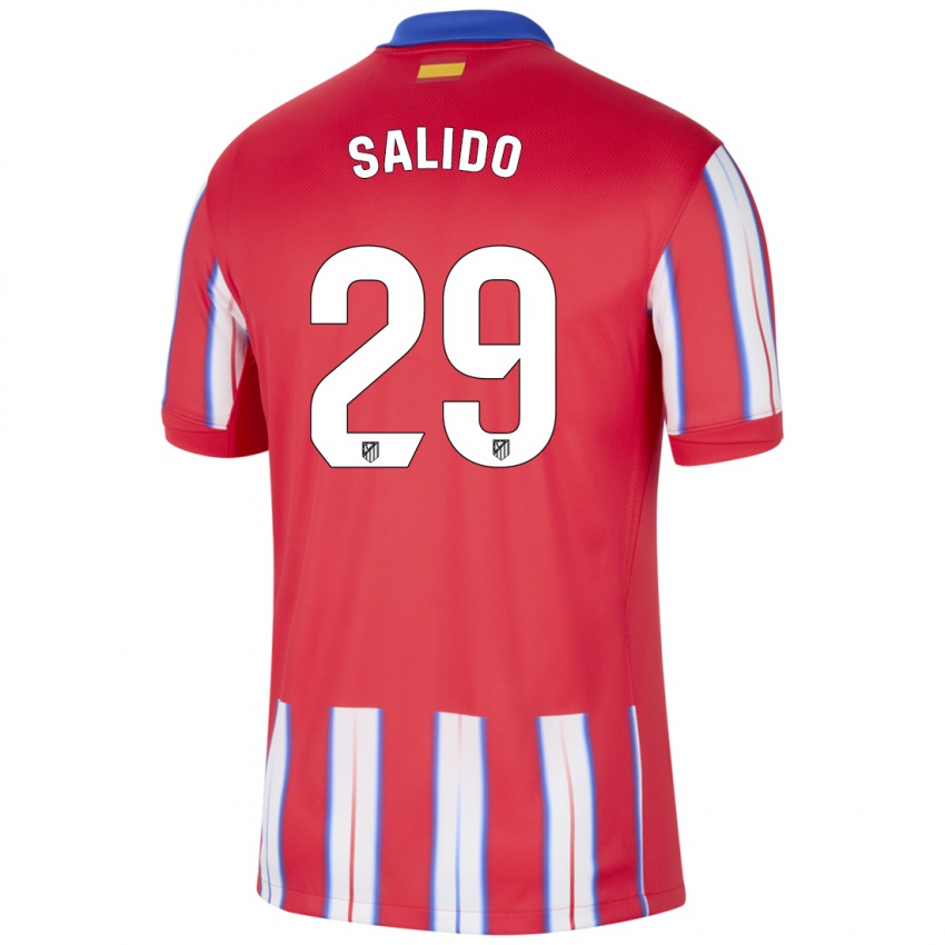 Kinder Alberto Salido #29 Rot Weiß Blau Heimtrikot Trikot 2024/25 T-Shirt Österreich