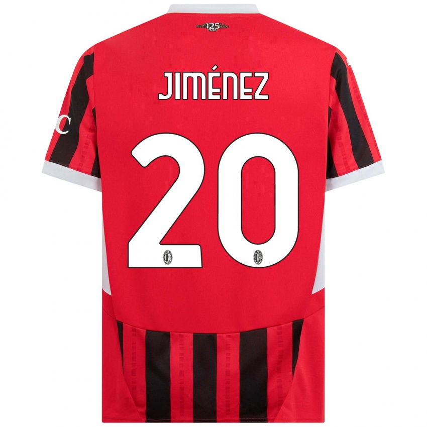 Kinder Álex Jiménez #20 Rot Schwarz Heimtrikot Trikot 2024/25 T-Shirt Österreich