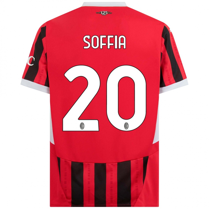 Kinder Angelica Soffia #20 Rot Schwarz Heimtrikot Trikot 2024/25 T-Shirt Österreich