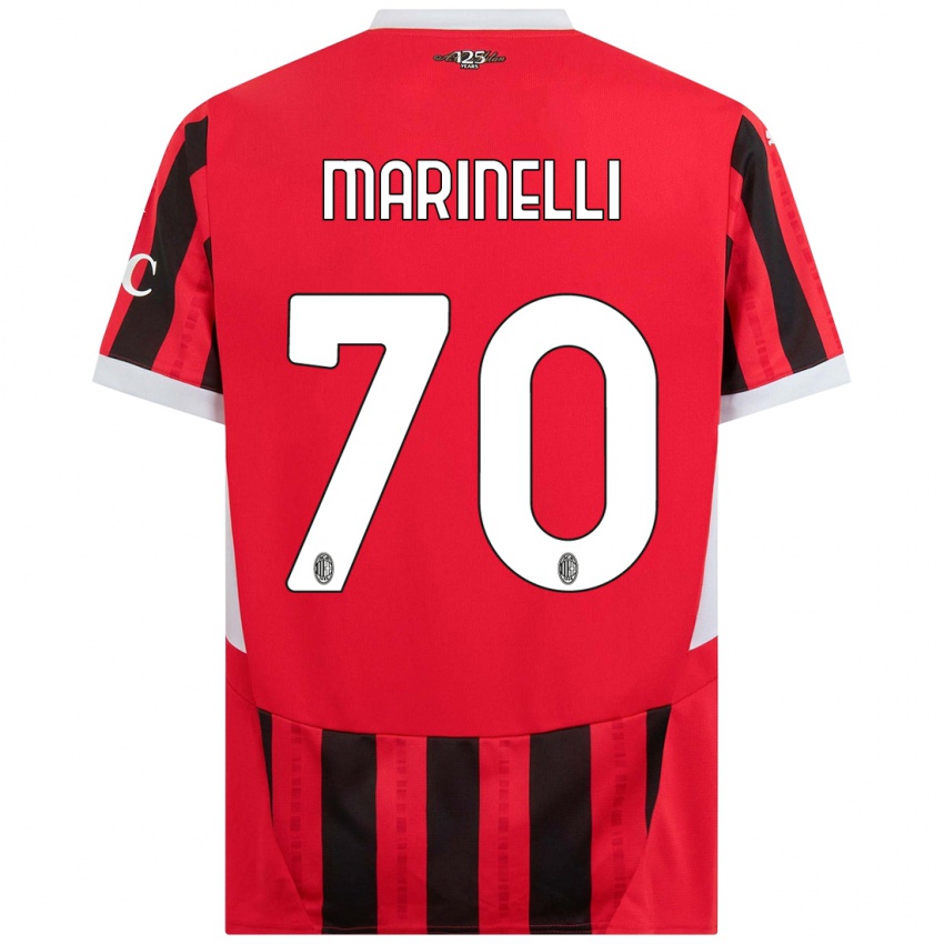 Kinder Gloria Marinelli #70 Rot Schwarz Heimtrikot Trikot 2024/25 T-Shirt Österreich