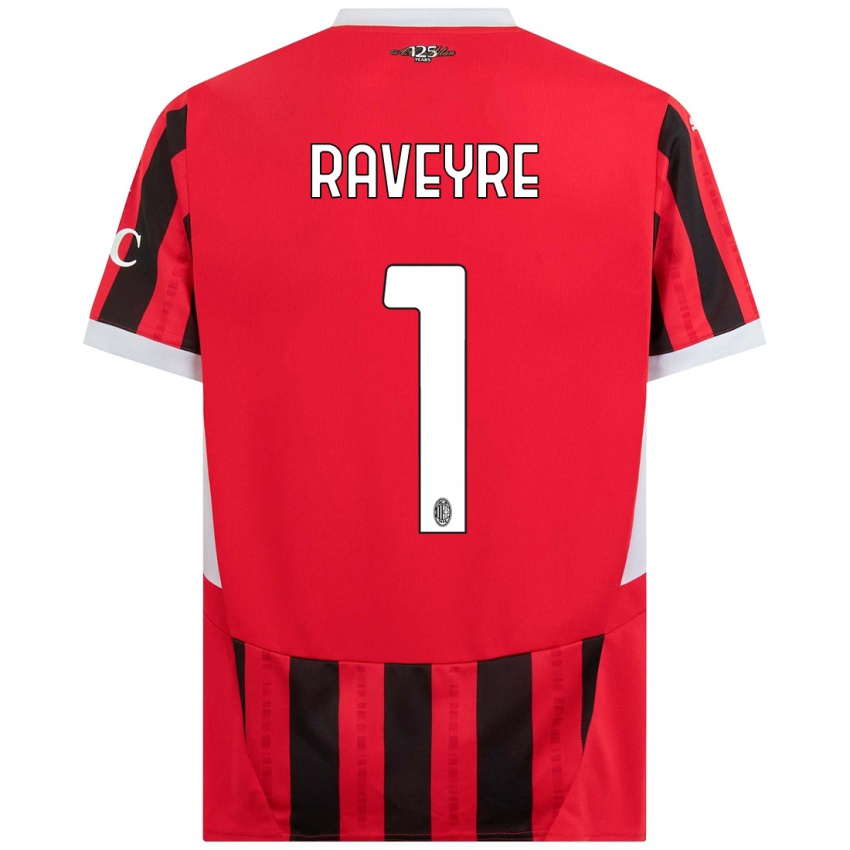 Kinder Noah Raveyre #1 Rot Schwarz Heimtrikot Trikot 2024/25 T-Shirt Österreich