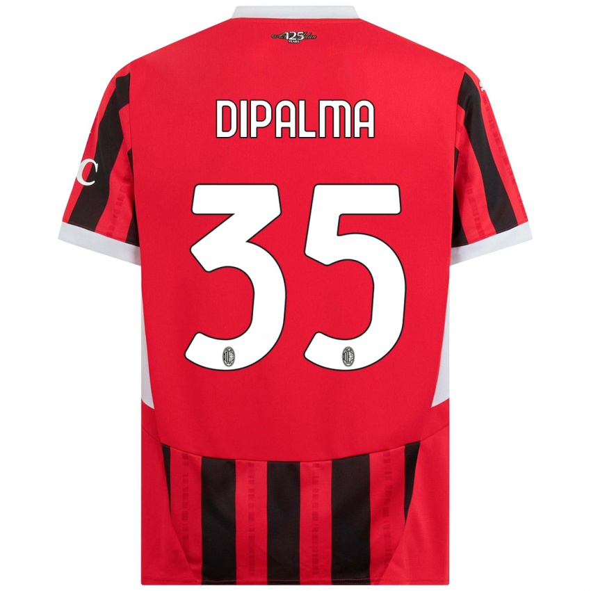 Kinder Matteo Dipalma #35 Rot Schwarz Heimtrikot Trikot 2024/25 T-Shirt Österreich