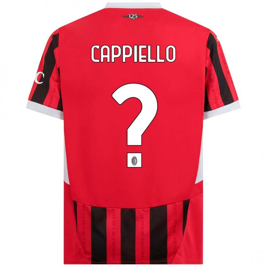 Kinder Flavio Cappiello #0 Rot Schwarz Heimtrikot Trikot 2024/25 T-Shirt Österreich