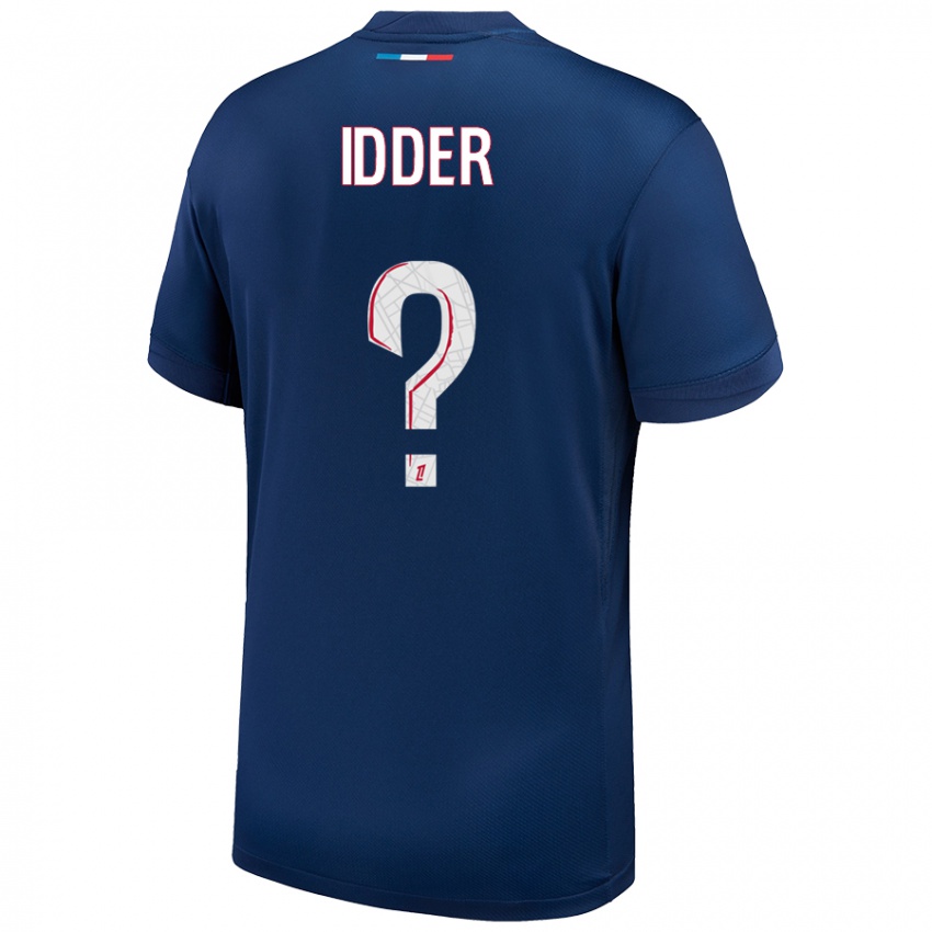 Kinder Younes Idder #0 Marineblau Weiß Heimtrikot Trikot 2024/25 T-Shirt Österreich