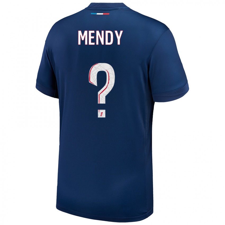 Kinder Tony Mendy #0 Marineblau Weiß Heimtrikot Trikot 2024/25 T-Shirt Österreich