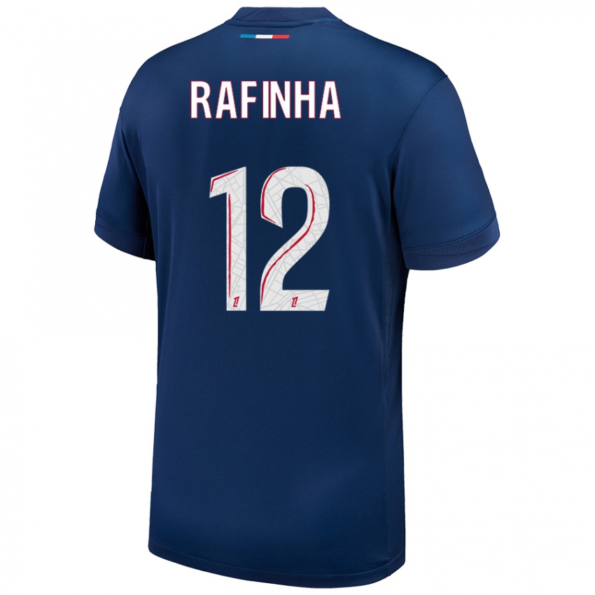 Kinder Rafinha #12 Marineblau Weiß Heimtrikot Trikot 2024/25 T-Shirt Österreich