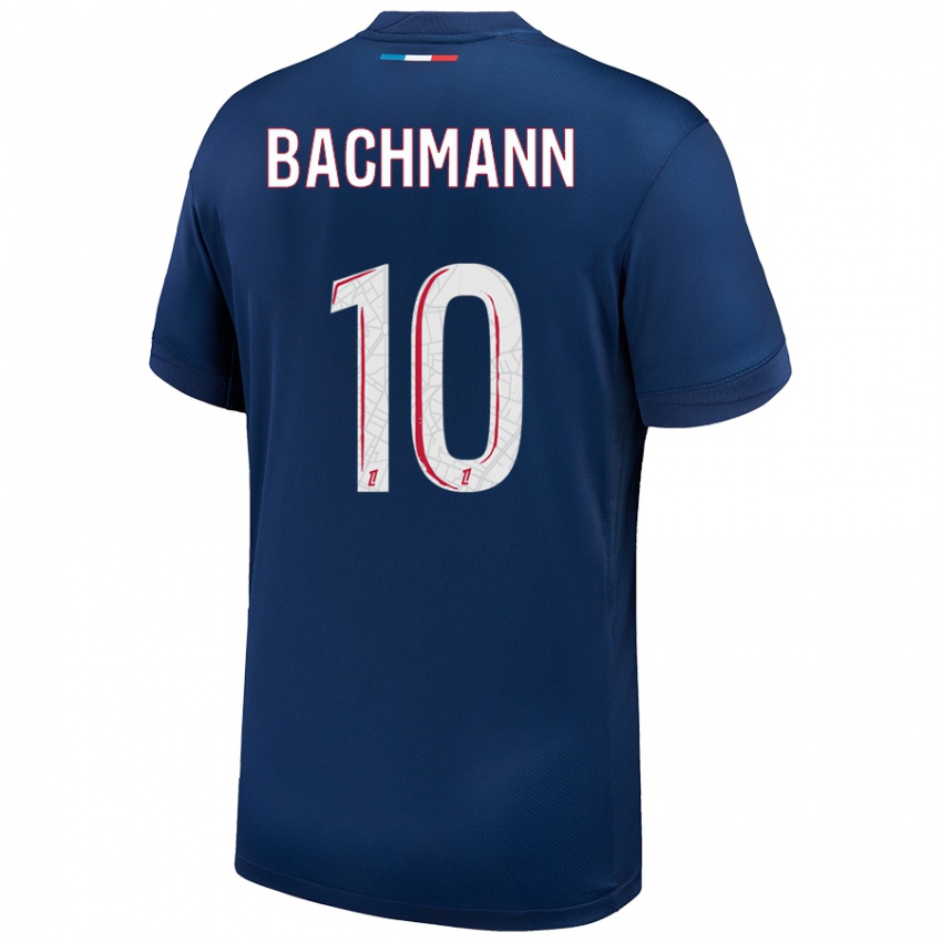 Kinder Ramona Bachmann #10 Marineblau Weiß Heimtrikot Trikot 2024/25 T-Shirt Österreich