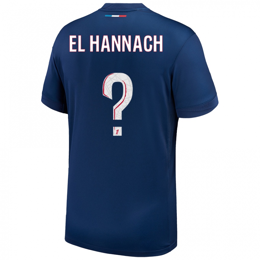 Kinder Younes El Hannach #0 Marineblau Weiß Heimtrikot Trikot 2024/25 T-Shirt Österreich