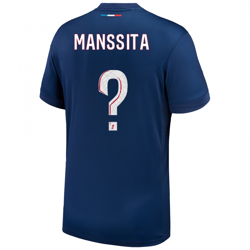 Kinder Manssita Traore #0 Marineblau Weiß Heimtrikot Trikot 2024/25 T-Shirt Österreich