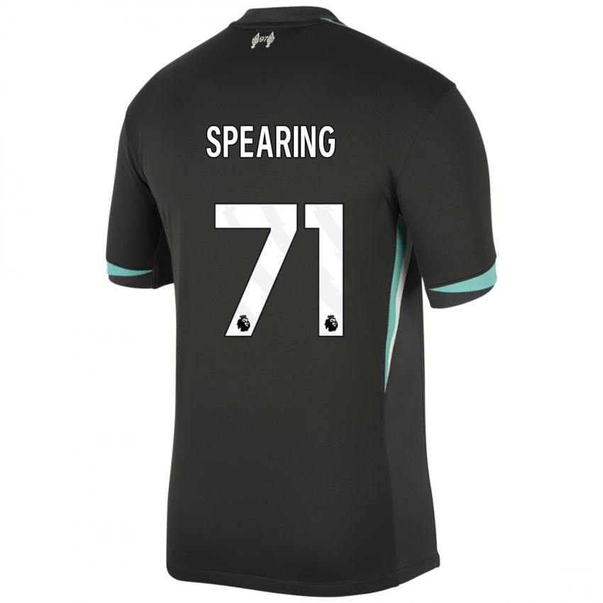 Kinder Jay Spearing #71 Schwarz Anthrazitweiß Auswärtstrikot Trikot 2024/25 T-Shirt Österreich