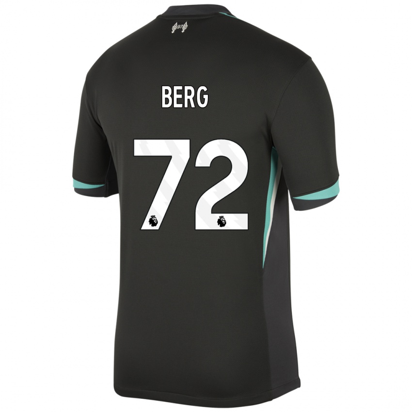 Kinder Sepp Van Den Berg #72 Schwarz Anthrazitweiß Auswärtstrikot Trikot 2024/25 T-Shirt Österreich