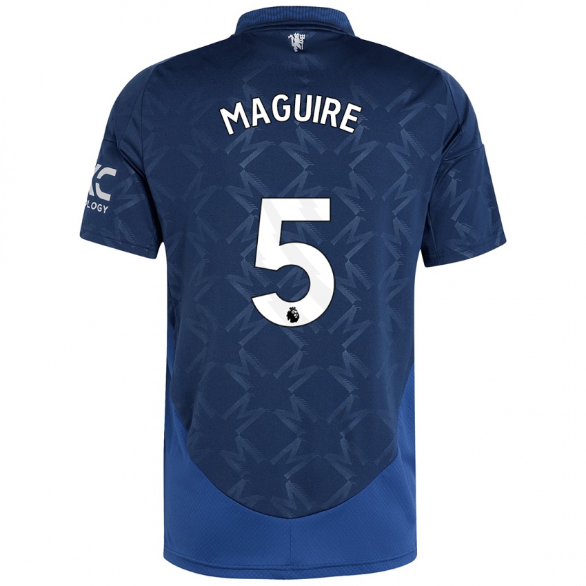 Kinder Harry Maguire #5 Indigo Auswärtstrikot Trikot 2024/25 T-Shirt Österreich