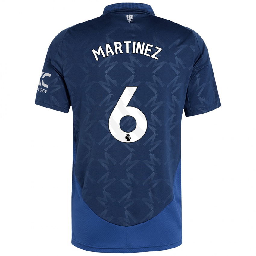 Kinder Lisandro Martinez #6 Indigo Auswärtstrikot Trikot 2024/25 T-Shirt Österreich