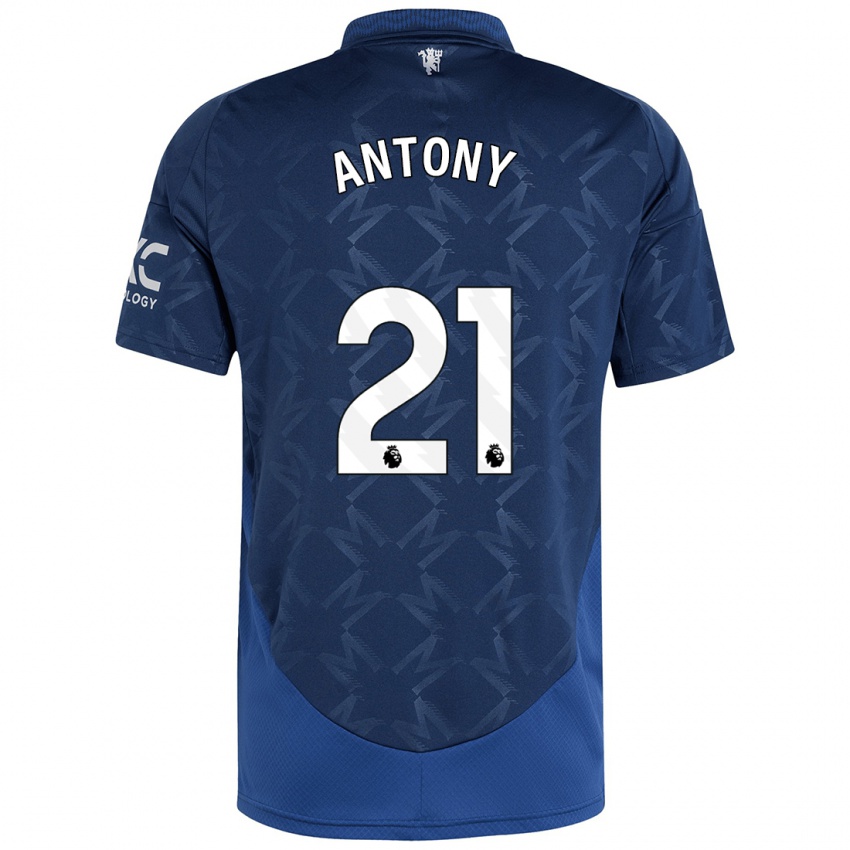 Kinder Antony #21 Indigo Auswärtstrikot Trikot 2024/25 T-Shirt Österreich