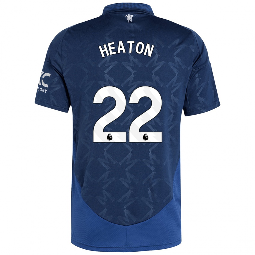 Kinder Tom Heaton #22 Indigo Auswärtstrikot Trikot 2024/25 T-Shirt Österreich